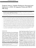 Cover page: Pregenual Anterior Cingulate Dysfunction Associated with Depression in OCD: An Integrated Multimodal fMRI/1H MRS Study