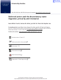 Cover page: Deferred action and the discretionary state: migration, precarity and resistance*