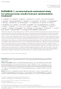 Cover page: EURAMOS-1, an international randomised study for osteosarcoma: results from pre-randomisation treatment †