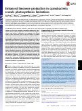 Cover page: Enhanced limonene production in cyanobacteria reveals photosynthesis limitations