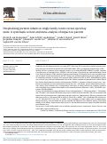 Cover page: Hospitalising preterm infants in single family rooms versus open bay units: A systematic review and meta-analysis of impact on parents