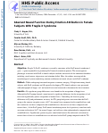 Cover page: Aberrant Neural Function During Emotion Attribution in Female Subjects With Fragile X Syndrome