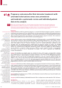 Cover page: Pregnancy outcomes after first-trimester treatment with artemisinin derivatives versus non-artemisinin antimalarials: a systematic review and individual patient data meta-analysis.