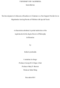 Cover page: The Development of a Measure of Readiness to Volunteer as a Peer Support Provider for an Organization Serving Parents of Children with Special Needs