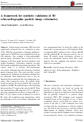 Cover page: A framework for synthetic validation of 3D echocardiographic particle image velocimetry