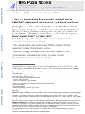 Cover page: A Phase 2, Double-blind, Randomized Controlled Trial of PROSTVAC in Prostate Cancer Patients on Active Surveillance.