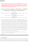 Cover page: Coping with Gray Markets: The Impact of Market Conditions and Product Characteristics