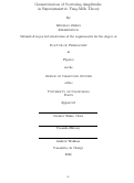 Cover page: Geometrization of Scattering Amplitudes in Supersymmetric Yang-Mills Theory