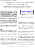 Cover page: Locating the Source of Events in Power Distribution Systems Using Micro-PMU Data