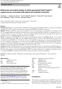 Cover page: Melanoma-associated antigen-A and programmed death-ligand 1 expression are associated with advanced urothelial carcinoma.