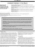 Cover page: Achenbach Syndrome: A Case Report