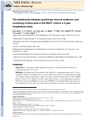 Cover page: The relationship between quadriceps muscle weakness and worsening of knee pain in the MOST cohort: a 5-year longitudinal study