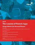 Cover page: The Lessons of Fintech Apps: Design Matters for Personal Finance, Report #487