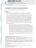 Cover page: A roadmap for the Human Developmental Cell Atlas