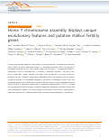 Cover page: Horse Y chromosome assembly displays unique evolutionary features and putative stallion fertility genes