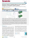 Cover page: Biomimetic Sequence-Templating Approach toward a Multiscale Modulation of Chromogenic Polymer Properties.