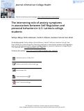 Cover page: The intervening role of anxiety symptoms in associations between Self-Regulation and prosocial behaviors in U.S. Latino/a college students.