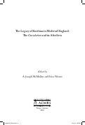 Cover page: Reading Boethius in Medieval England: The Consolation of Philosophy from Alfred to Ashby