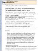 Cover page: Folliculin Controls Lung Alveolar Enlargement and Epithelial Cell Survival through E-Cadherin, LKB1, and AMPK