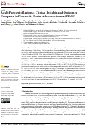 Cover page: Adult Pancreatoblastoma: Clinical Insights and Outcomes Compared to Pancreatic Ductal Adenocarcinoma (PDAC).