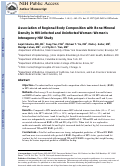 Cover page: Association of Regional Body Composition With Bone Mineral Density in HIV-Infected and HIV-Uninfected Women