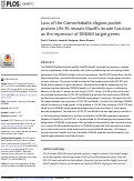 Cover page: Loss of the Caenorhabditis elegans pocket protein LIN-35 reveals MuvB's innate function as the repressor of DREAM target genes