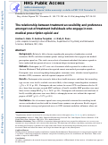 Cover page: The relationship between treatment accessibility and preference amongst out-of-treatment individuals who engage in non-medical prescription opioid use