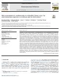 Cover page: Risk assessment of cardiotoxicity to zebrafish (Danio rerio) by environmental exposure to triclosan and its derivatives