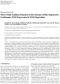 Cover page: Nitric Oxide Synthase Enzymes in the Airways of Mice Exposed to Ovalbumin: NOS2 Expression Is NOS3 Dependent