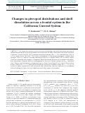 Cover page: Changes in pteropod distributions and shell dissolution across a frontal system in the California Current System