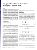 Cover page: Large population solution of the stochastic Luria–Delbrück evolution model