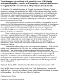 Cover page: Topical rapamycin combined with pulsed dye laser (PDL) in the treatment of capillary vascular malformations—Anatomical differences in response to PDL are relevant to interpretation of study results