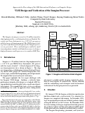 Cover page: VLSI Design and Verification of the Imagine Processor