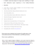 Cover page: A reliable numerical analysis for large-scale modelling of a high-level radioactive waste repository in the Callovo-Oxfordian claystone