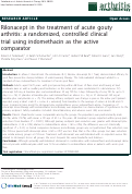 Cover page: Rilonacept in the treatment of acute gouty arthritis: a randomized, controlled clinical trial using indomethacin as the active comparator