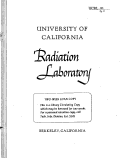 Cover page: Neutron Deficient Radioactive Isotopes of Rhenium