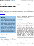 Cover page: Lupus miliaris disseminatus faciei: A unique presentation with extrafacial involvement