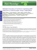 Cover page: Multiplex knockout of trichome-regulating MYB duplicates in hybrid poplar using a single gRNA