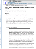 Cover page: Optical changes of dentin in the near-IR as a function of mineral content