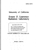 Cover page: FISSION BARRIER OF THALLIUM-201