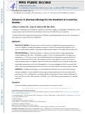 Cover page: Advances in Pharmacotherapy for the Treatment of Overactive Bladder