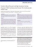 Cover page: Trends in Blood Pressure and High-Sensitivity Cardiac Troponin-T With Cardiovascular Disease: The Cardiovascular Health Study.