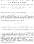 Cover page: Statistical and morphological analysis of mock galactic fields in the Global-MCAO perspective