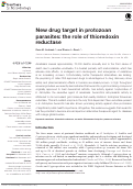 Cover page: New drug target in protozoan parasites: the role of thioredoxin reductase