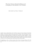 Cover page: The Cross Section of Expected Returns and its Relation to Past Returns: New Evidence