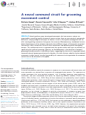 Cover page: A neural command circuit for grooming movement control