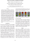 Cover page: What can Associative Learning do for Driving?