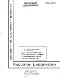 Cover page: THE HEAT OF FORMATION OF THORIUM SESQUISULFIDE