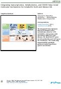 Cover page: Integrating transcriptomics, metabolomics, and GWAS helps reveal molecular mechanisms for metabolite levels and disease risk