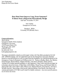 Cover page: Does Head Start Improve Long-Term Outcomes? Evidence from a Regression  Discontinuity Design